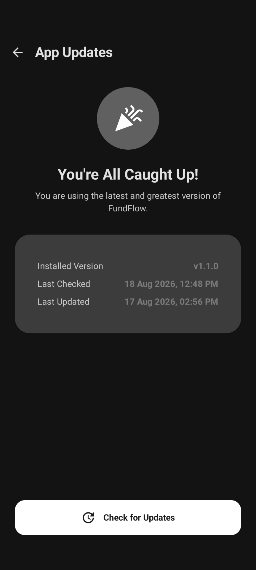 FundFlow In-App Updater via GitHub Releases